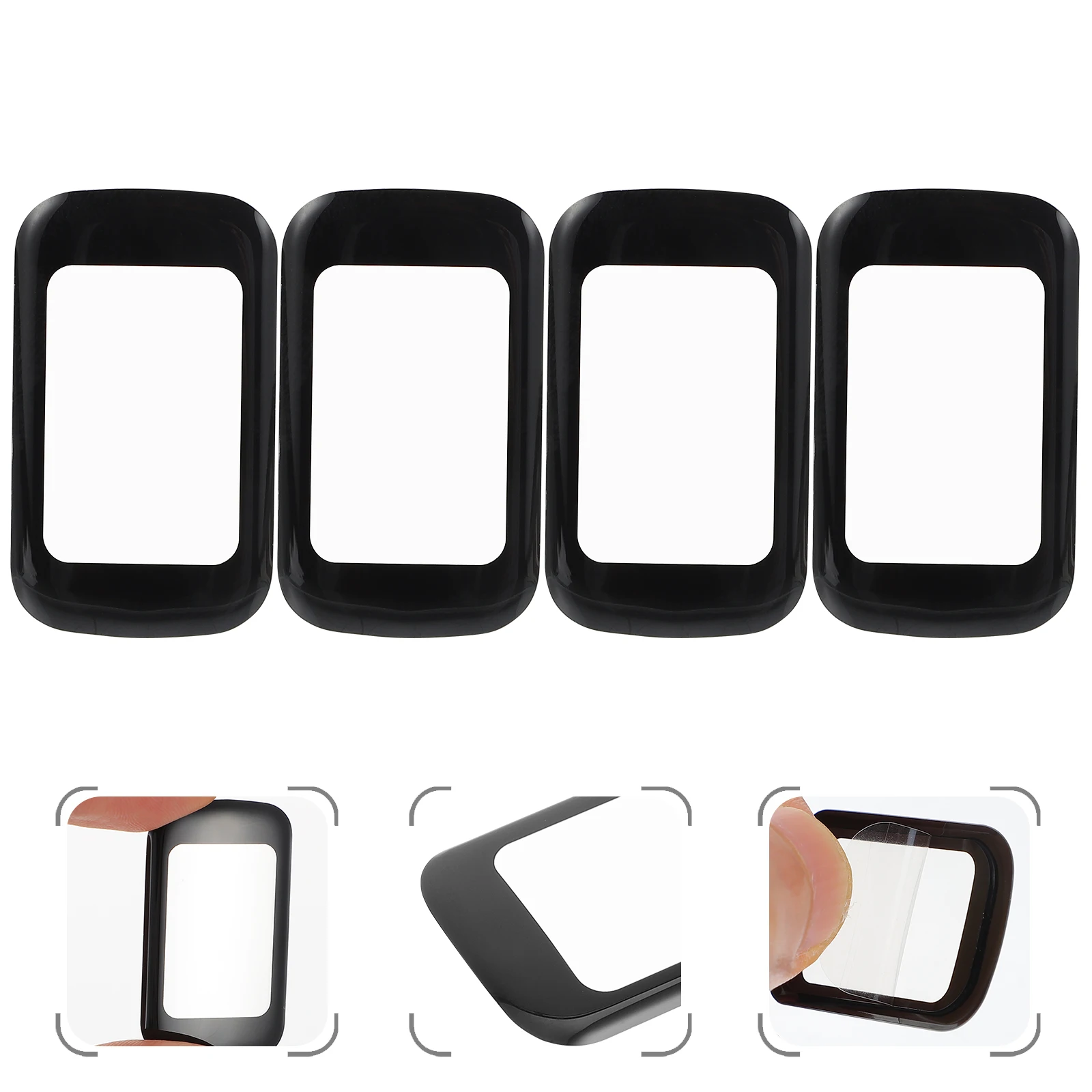 

4 pcs Smartwatch Screen Covers TPU Material Full Cover Watch Film High Definition Protective Films Easy Install Bubble Free
