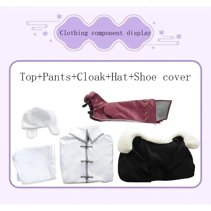 

HAni 2025 Fyodor Dostoevsky Cosplay Anime Bungo Stray Dog Role Play Costume Cloak Top Pants Suit For Women Men ☆★ww