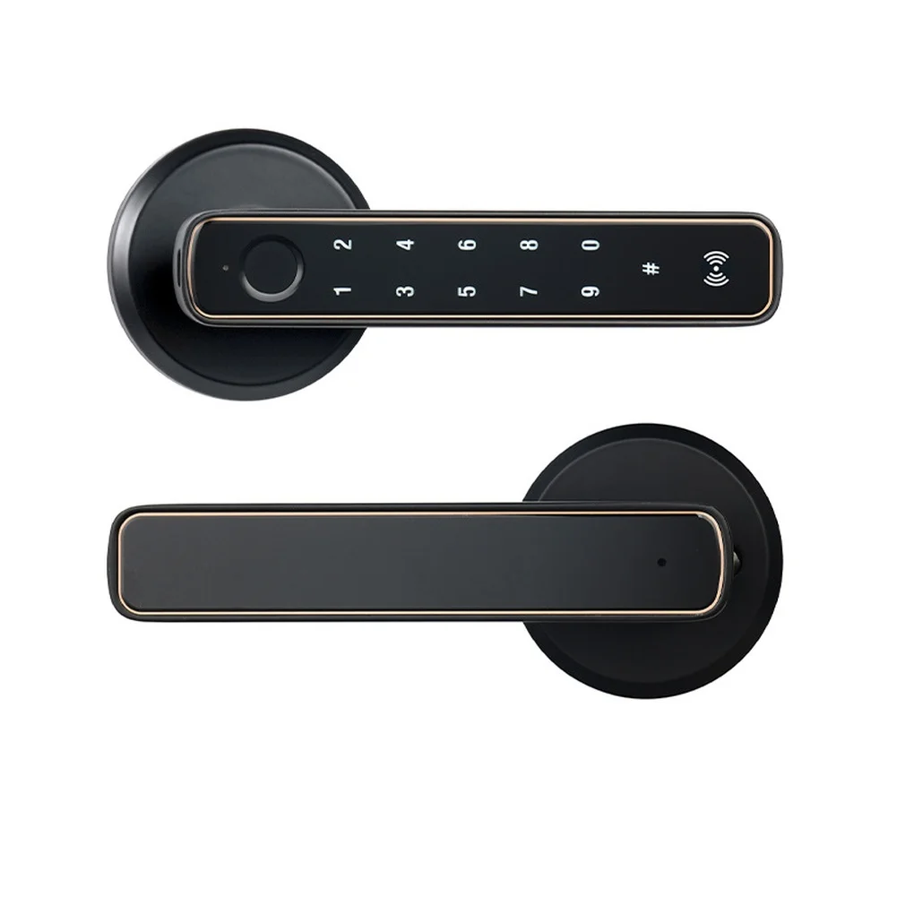 For Smart Home Smart Lock Biometric Keyless Entry Entrance Security 15.3*2.1*6.4cm Biometric Door Lock With App