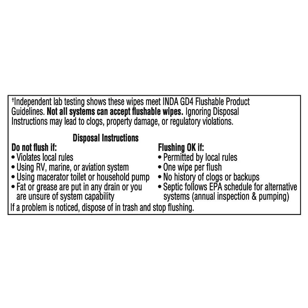 Extra Large Flushable Wet Wipes with Cool Mint Scent Pack of 144 Wipes 3 Packs Bulk Soft and Strong Cleansing Wipes for Adults and Baby view 4