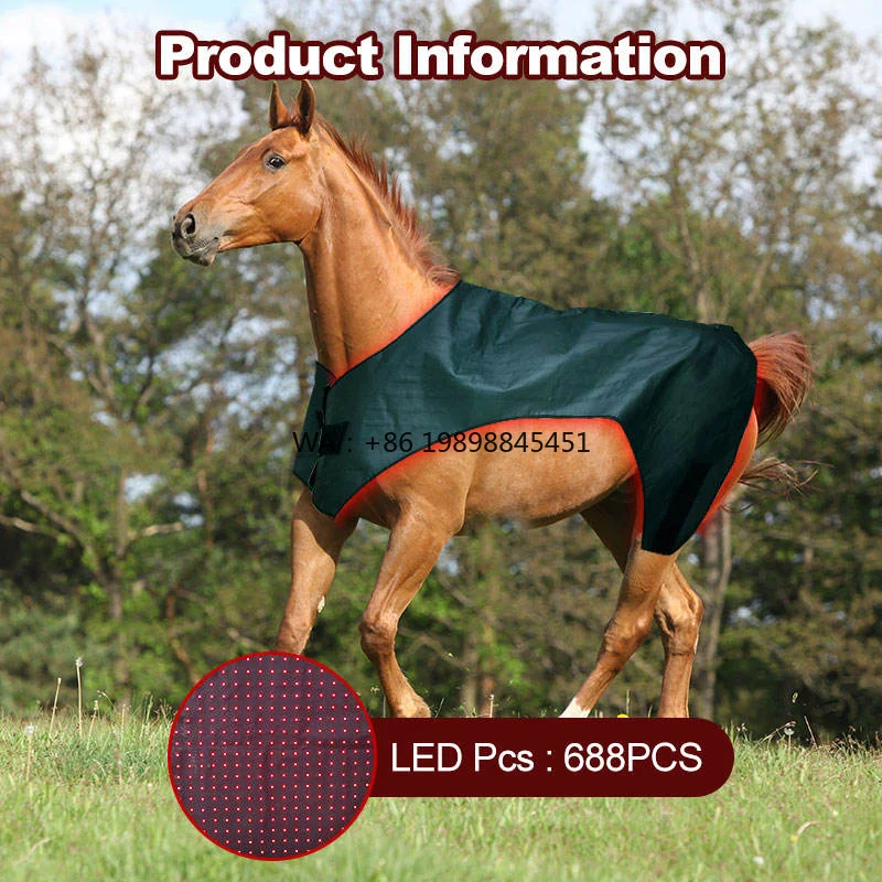 Red Infrared Led Light Equine Back Blanket Pad Mat for Horse Full Body Horse1600 Chips Leds Equine 660nm 850nm