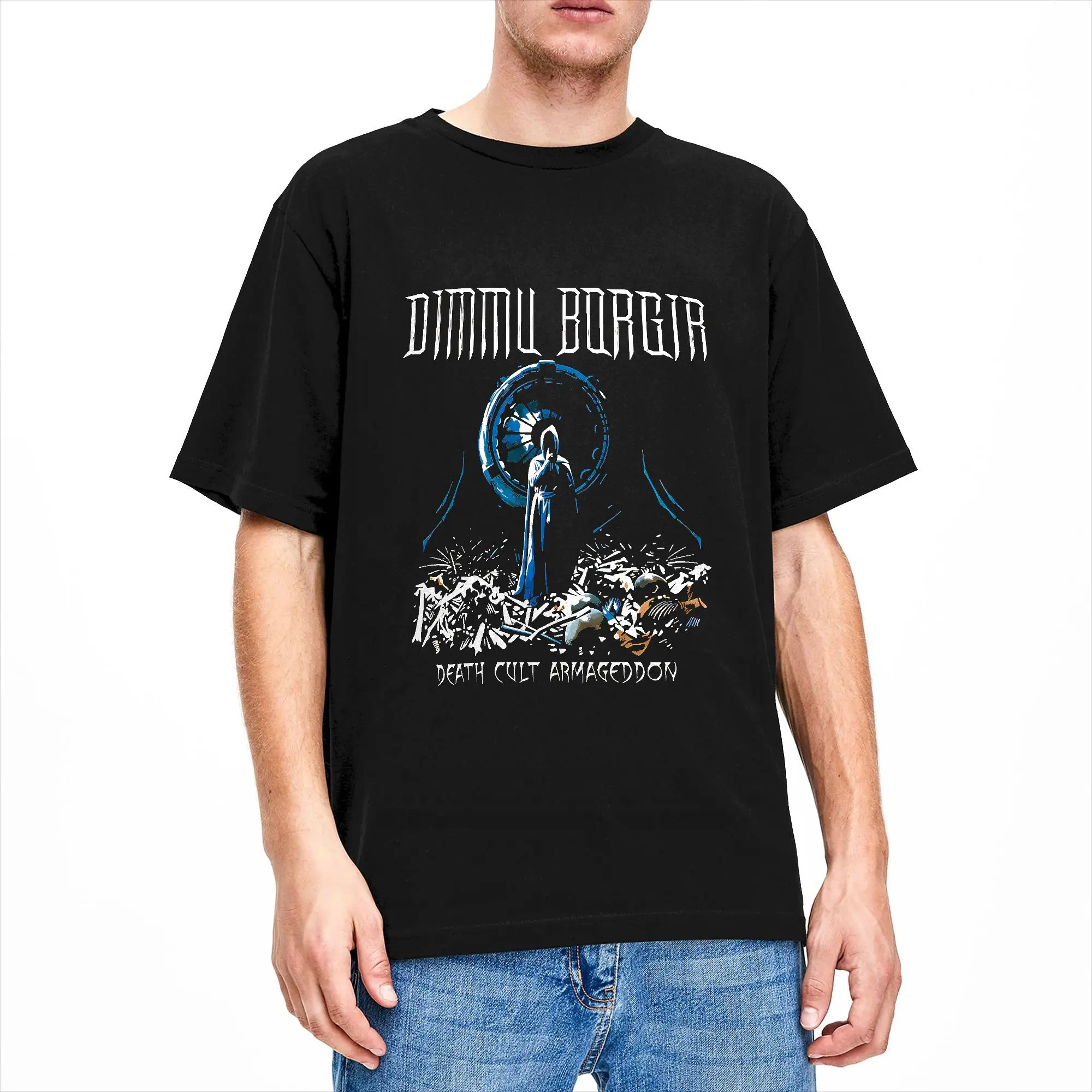 Dimmu Borgir Band T Shirt Summer  Leisure T-Shirts Pure Cotton O-Neck Plus Size Tees Short Sleeve Vintage Tshirt