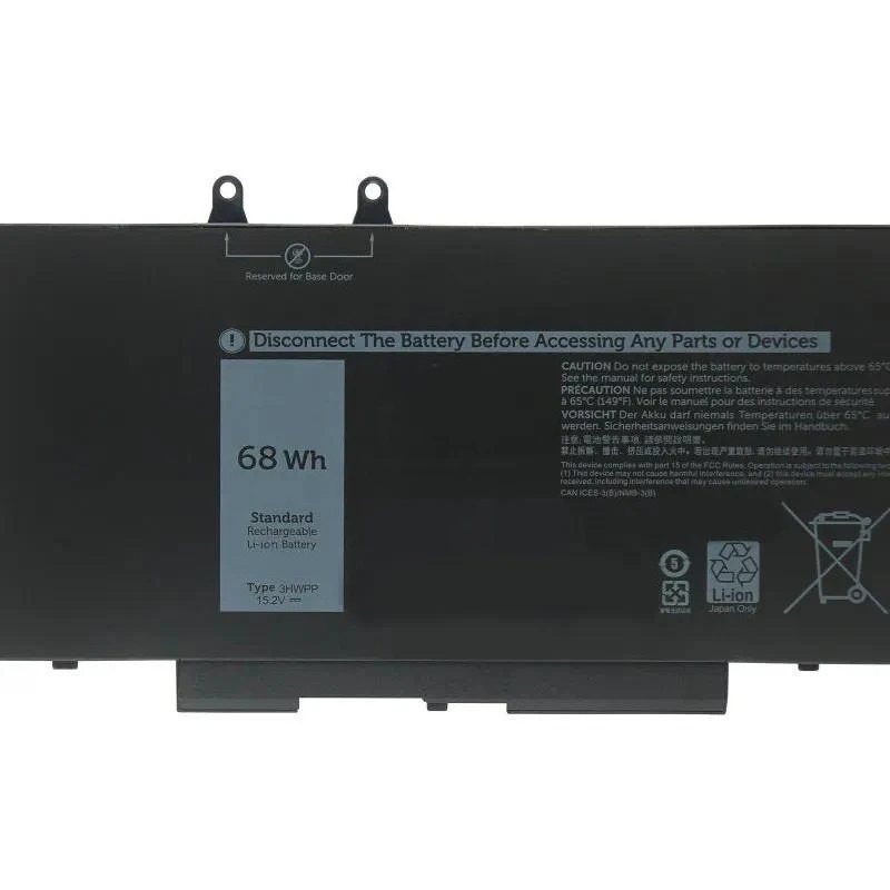 Replacement Battery for Latitude 5401 5410 5411 5501 5510 5511 Laptop 3HWPP High Capacity Rechargeable Power