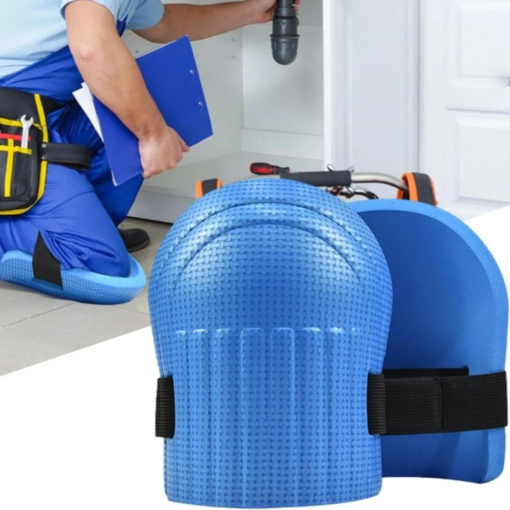 1pair Knee Pad Hard Shell Drop Resistant Silicone Pad for Mud Water Workers Tile Pasting Kneeling Work Protective Equipment