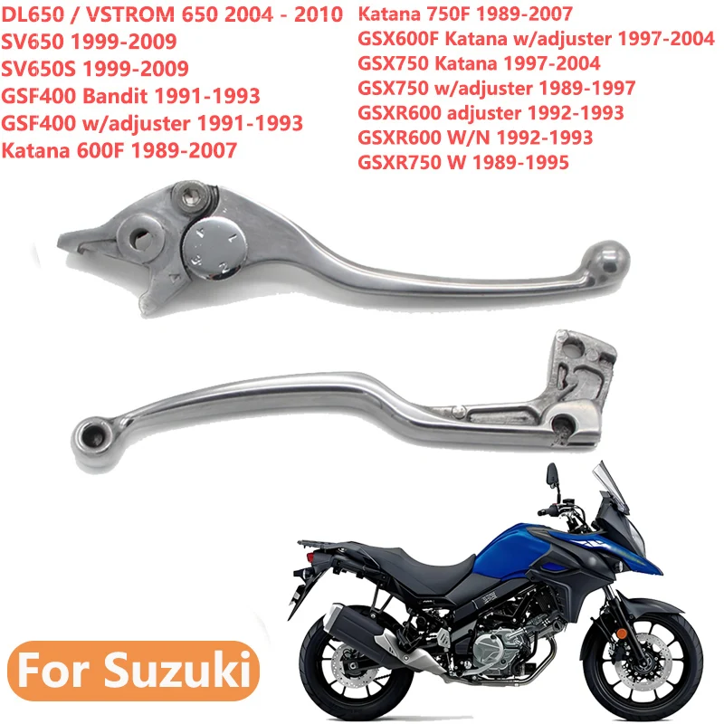 Lewa i prawa dźwignia sprzęgła i hamulca do Suzuki Vstrom 650 DL650 SV650/650S Bandit GSF400 Katana 600F 750F GSX600F GSX750