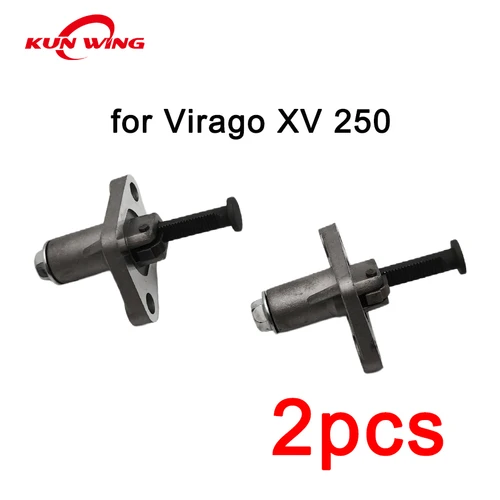 Imagen 1 del producto Tensor de cadena de levas, accesorio para Yamaha Virago XV250 XV 250 V Star 250 Route 66 Qianjiang QJ250-H/L/J Keeway Cruiser 250 2V49FMM, 2 unidades
