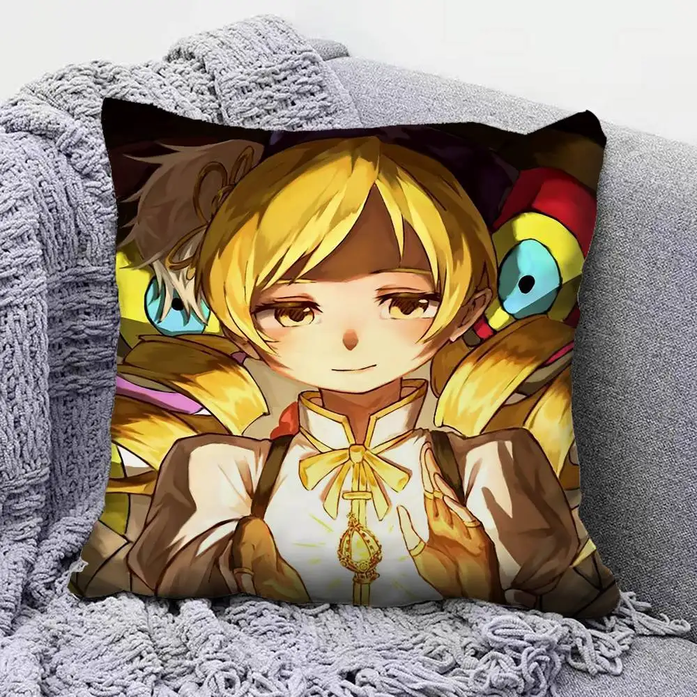 Tomoe Mami Puella Magi Madoka Magica   Pillow Covers, Home Sofa Cushion Covers and Aecorative Custom