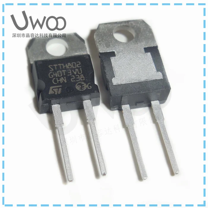 10Pcs/Lot STTH802 8A 200V TO220 DIP Schottky Barrier Diode/ NEW Original In Stock