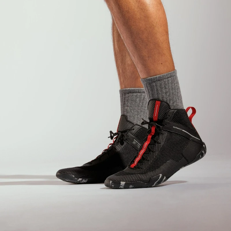 

2025 New Wrestling Boots for Men Breathable Boxing Shoes Mens Black Fighting Boots Man Competition Sport Gym Training Shoe