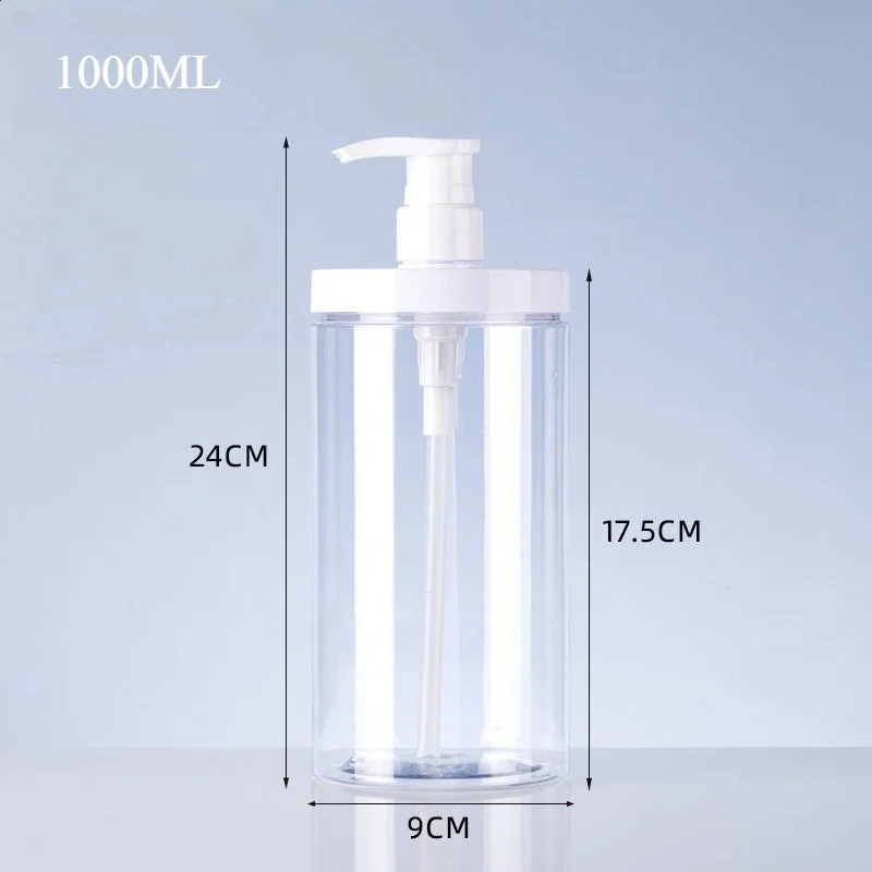 2/1 STÜCK Großkalibrige Waschmittelverpackungspressflasche 500/1000 ml Nachfüllbare quadratische Schaumpumpe Duschseifenflaschenbehälter