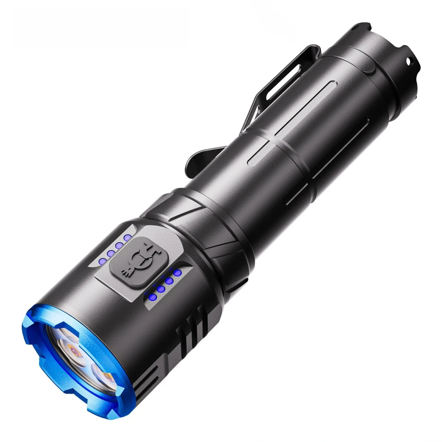Multi-lamp Bead Outdoor Holder Flashlight Long Battery Life Super Bright Rechargeable Outdoor Emergency Strong Light Flashlight