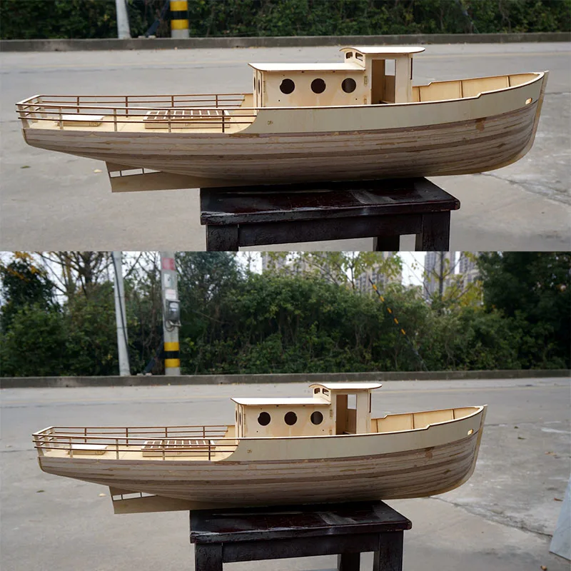 1:20 ناكوس قارب الصيد مجموعة أدوات نموذج الزيزفون صفح لتقوم بها بنفسك نموذج قارب