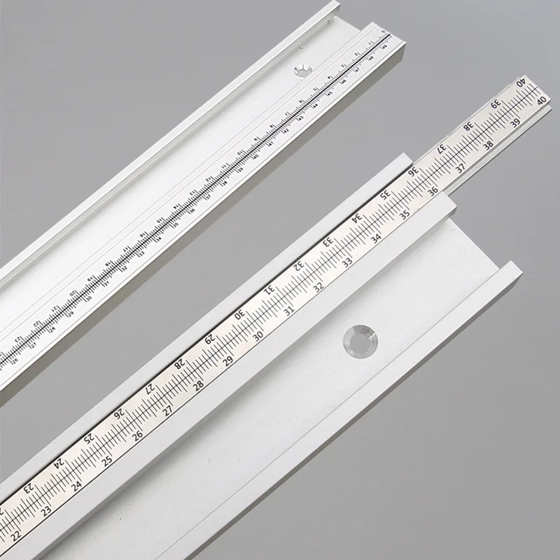 Breite 45 mm Holzbearbeitung DIY Werkzeug Aluminiumlegierung Gehrungsschiene Holzbearbeitung T-Schiene T-Nut für Tischkreissäge Router Tisch – Detail 7