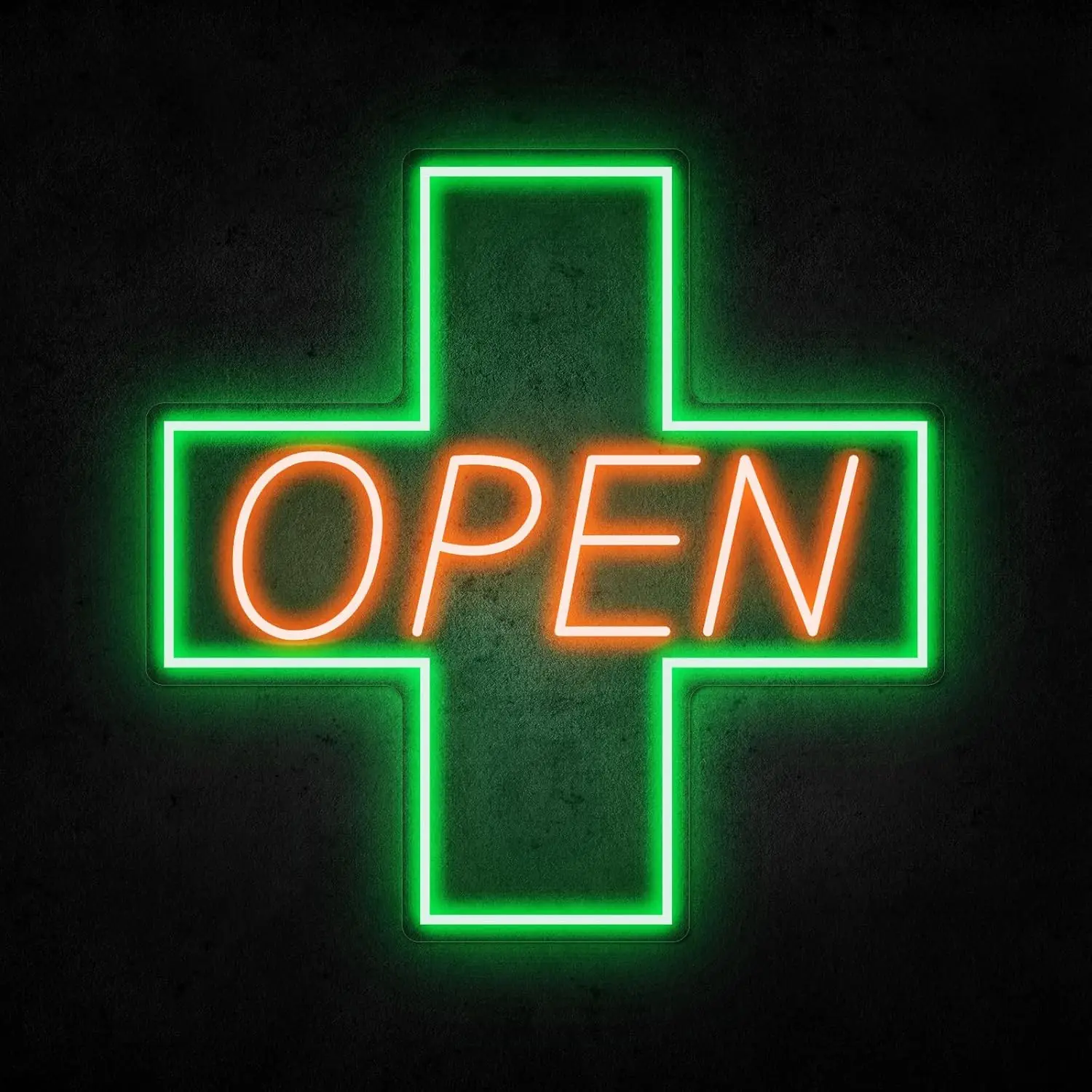 【High Qualit】Neon Sign USB Powered OPEN LED Light Advertising Display Sign for Restaurant Shop Store Storefront Window Decor