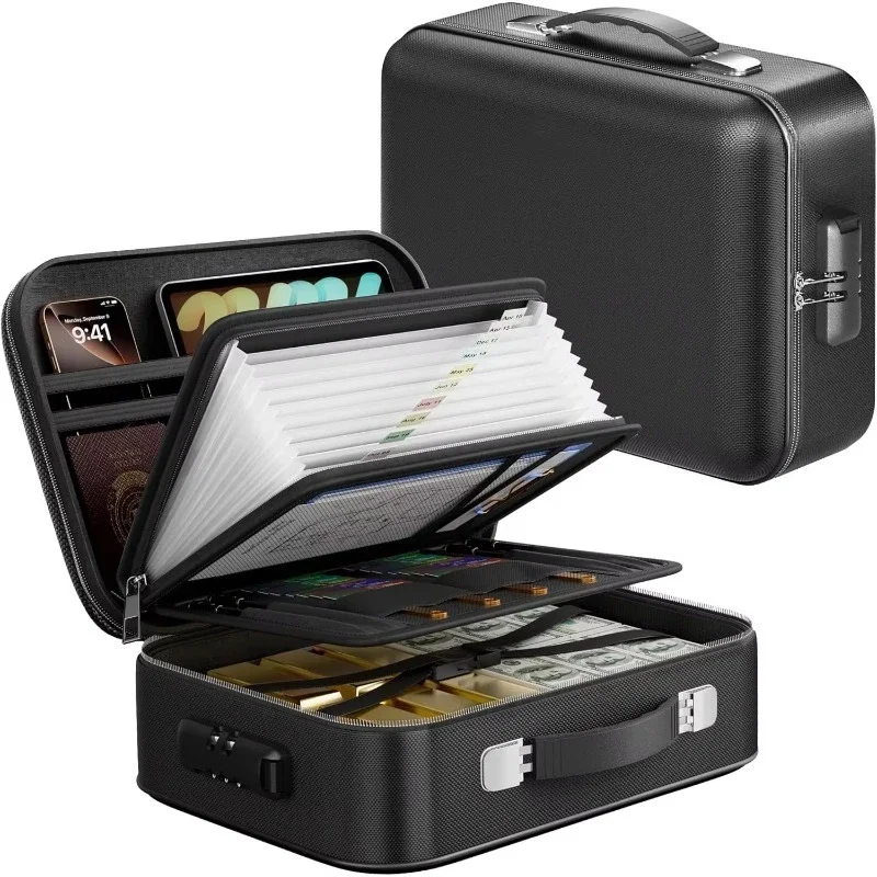 

Fireproof file box Hard shell Fireproof box with lock Portable hard shell Fireproof waterproof