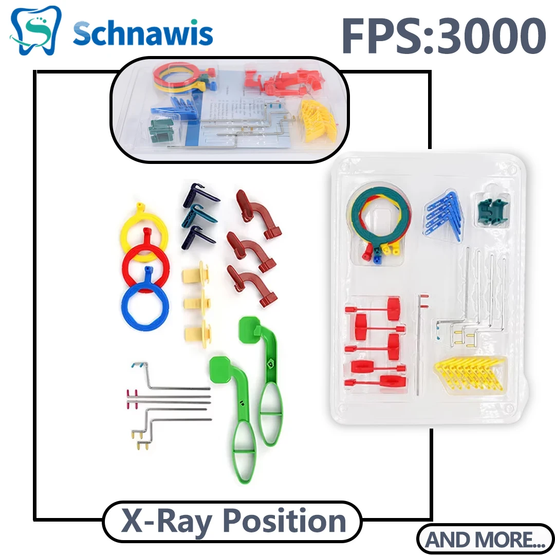 Sistema de posicionamiento de película de rayos X Dental, Kit de posición de rayos X de película de laboratorio Dental, localizador de soporte, herramienta de odontología, 1 Juego