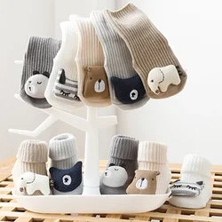 Frühling Neugeborenen Cartoon Tier Baby weiß rutsch feste Socken Herbst weiche Baumwolle Mädchen Kleinkind Jungen Anti-Rutsch-Bodens ocken Zubehör