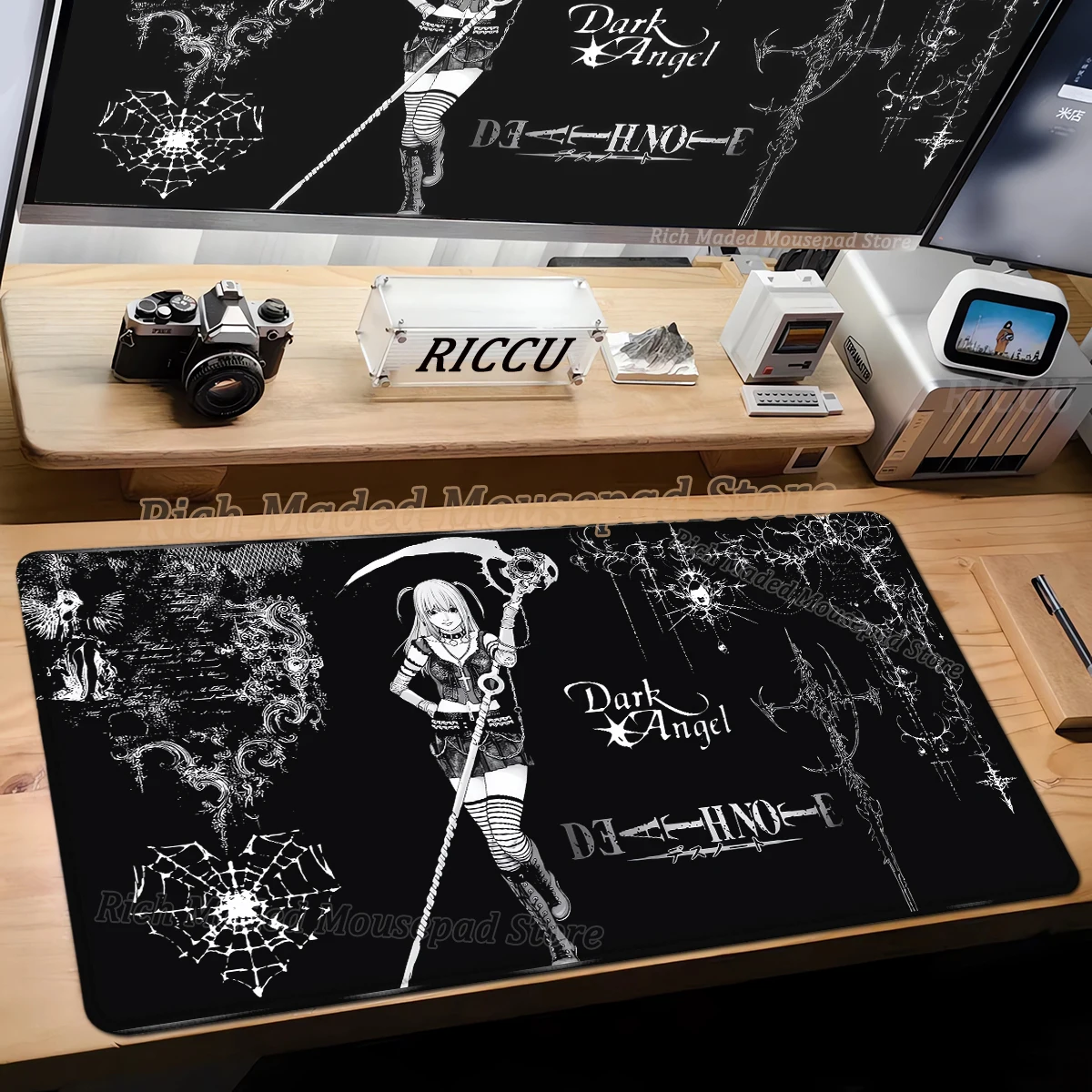 

DEATH NOTE Mousepad Large Mouse Pad Oversized Gaming PC Keyboard Notebook Table Mat for Computer XXL Tablemat Desk accessories