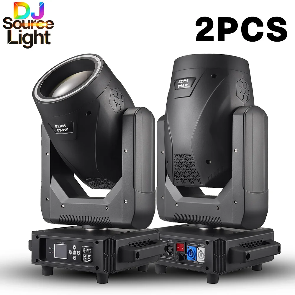 2PCS 295W 14R Beam Spot Wash Moving Head Lighting Professional Dj Disco Club Wedding DMX512 Control 8+ 48 Prisms Stage Lighting