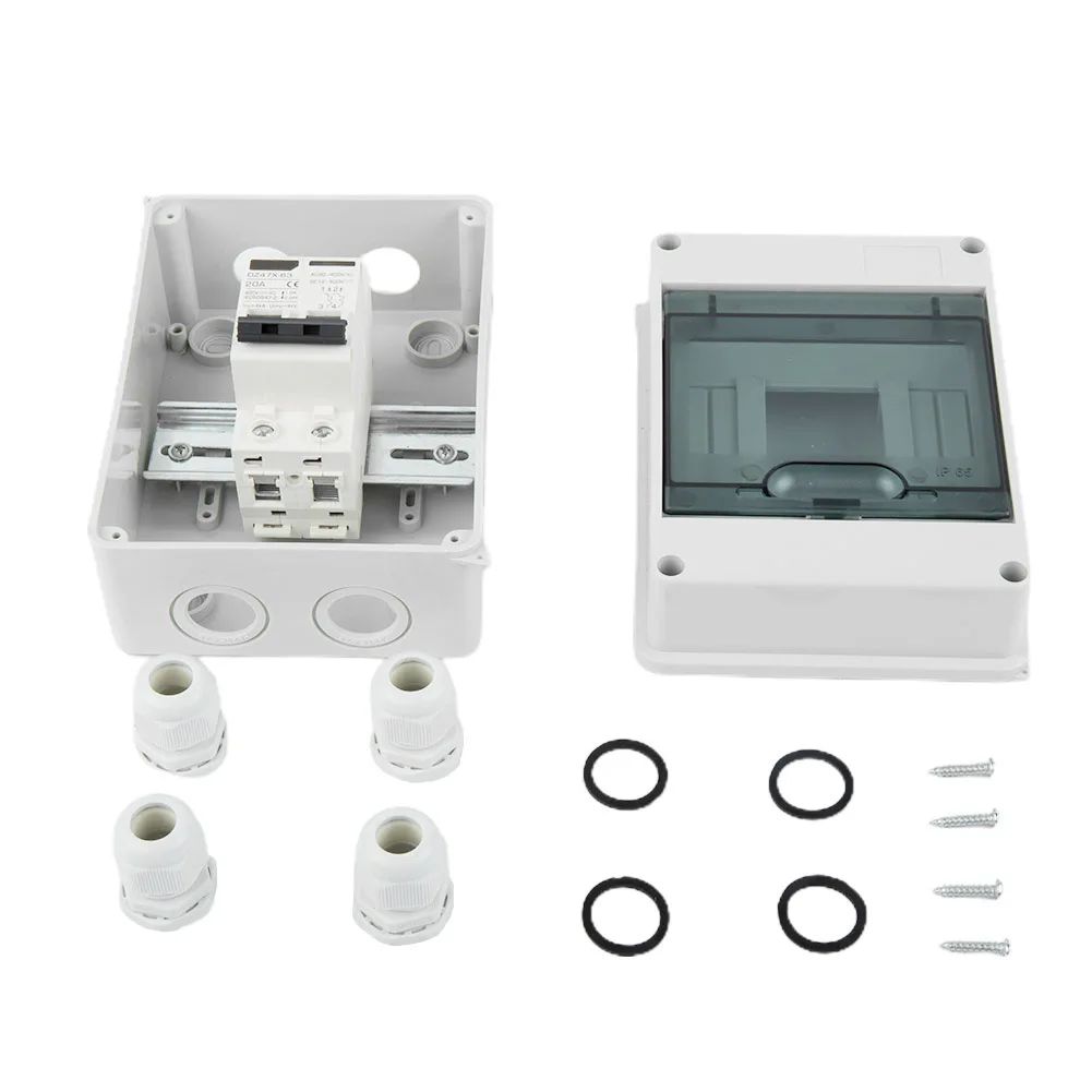 Solar Circuit Breaker, DC12 240V, Rated Current 6 63A, Protects Against Overcurrent Damage in Solar Panel and DC Circuit Systems