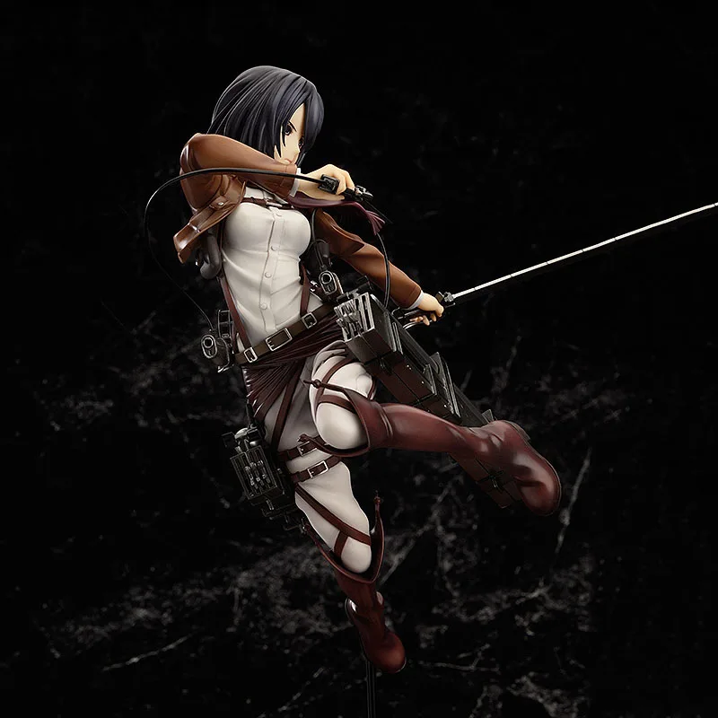 Genuine Original GSC Attack on Titan Mikasa·Ackerman PVC 1/8 28CM Action Anime Figure Collectible Model Dolls Statuette Ornament