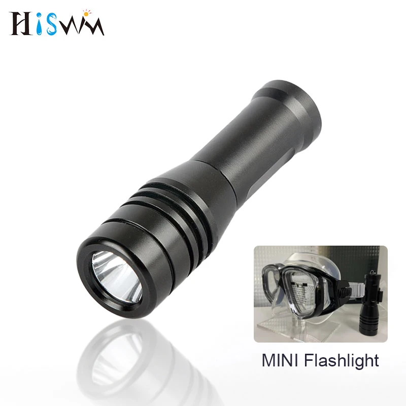 

HISWN DM008 MINI Flashlight IPX8 Waterproof 800LM 50M underwater diving 60g Portable EDC diving flashlight 2 Mode