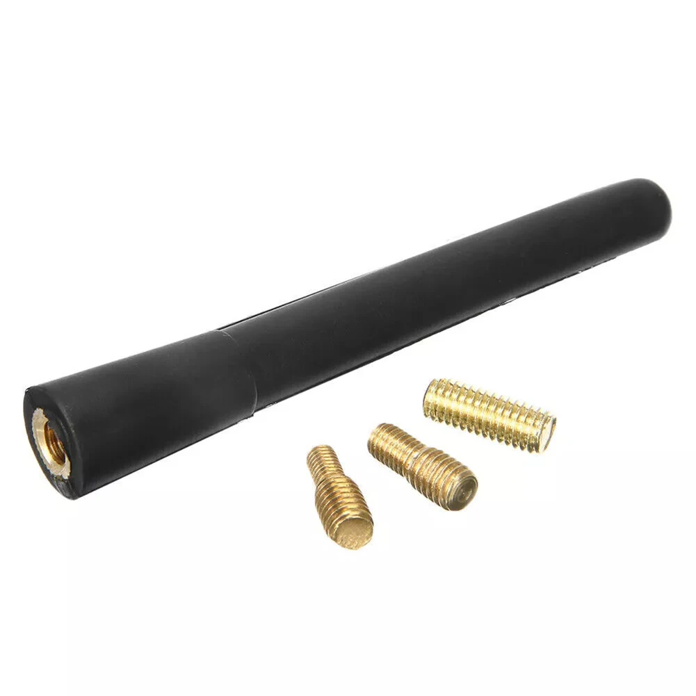 

4inch Car Rubber Roof Antenna With Screws Car FM AM Aerial 10cm Length For Most Cars Radio Aerial Accessories Enhanced Signal