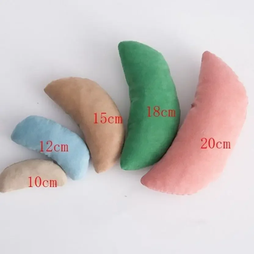 6PCS/Set Newborn Photography Props Baby Photo Pillows Studio Modeling Auxiliary Moon Crescent Pillows Photo Shooting Accessories