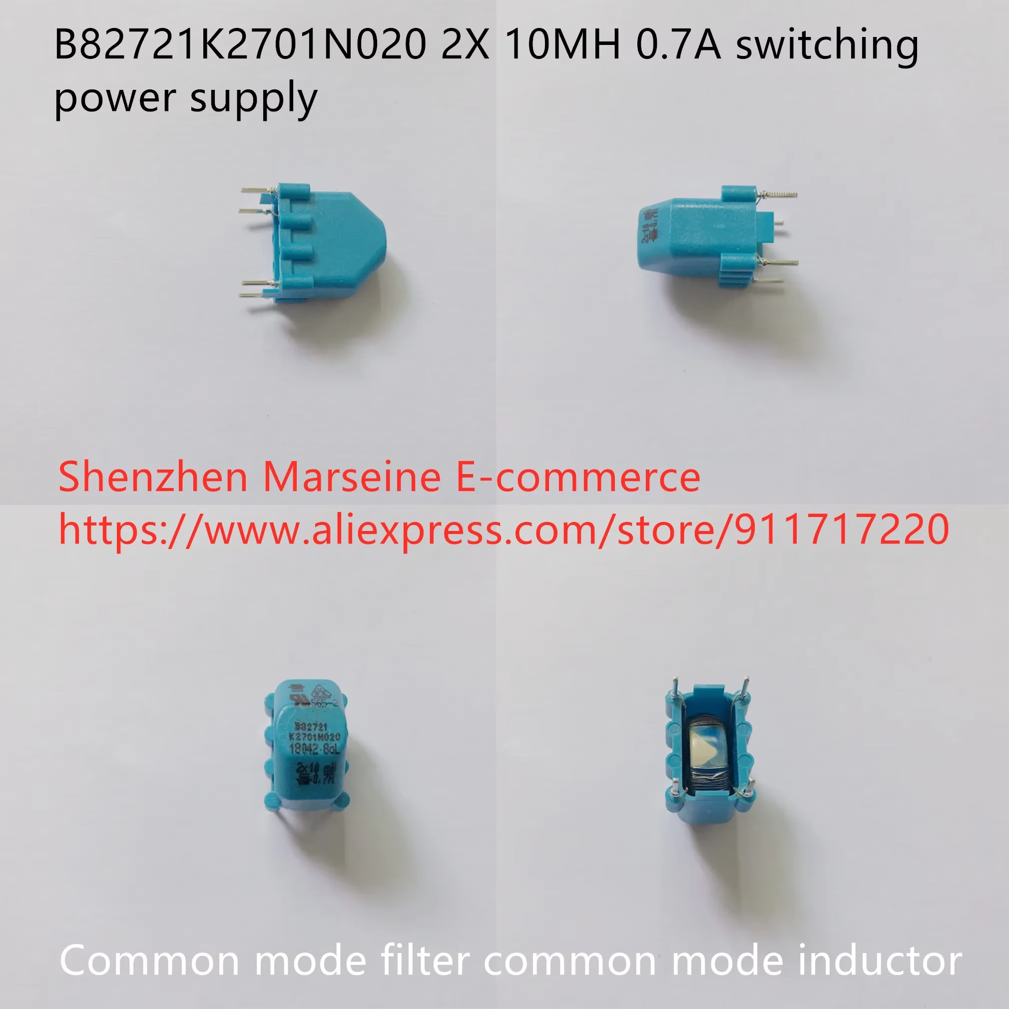 Original New 100% B82721K2701N020 2X 10MH 0.7A switching power supply common mode filter common mode inductance