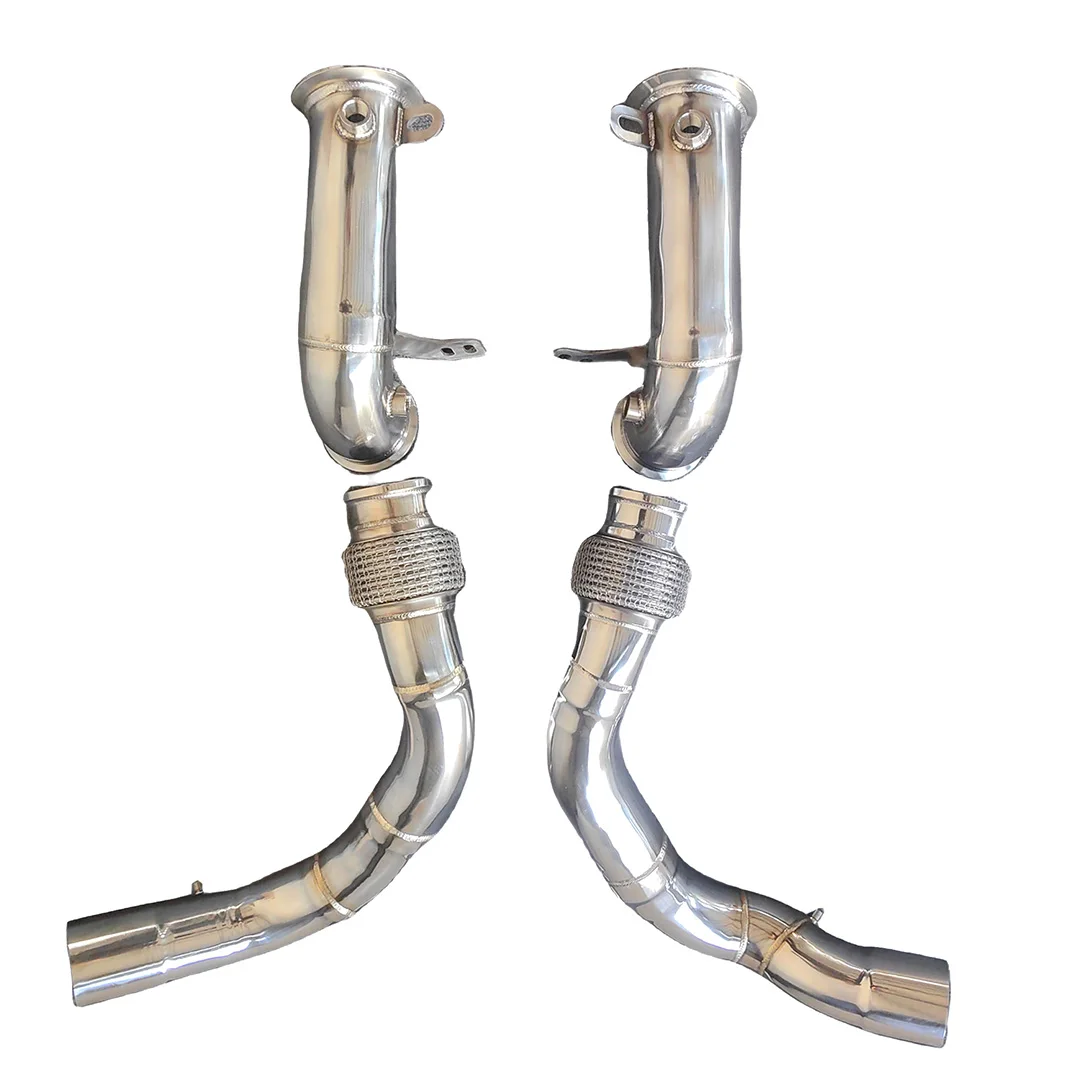 Racing Cat or Catless Downpipe For Bmw M5 F90 S63 Engine