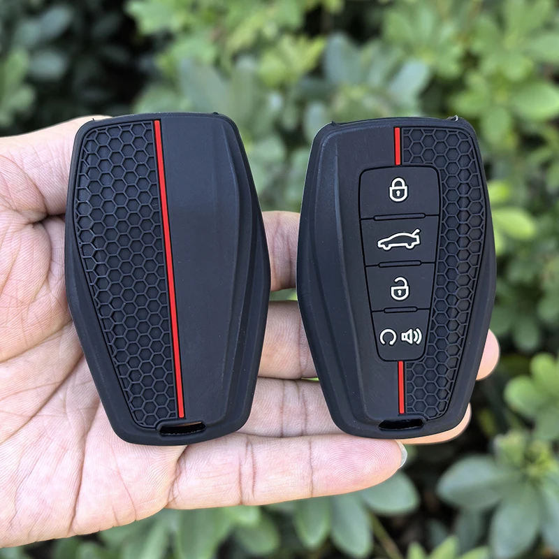Silicone Car Key Cover For Geely Coolray X6 X7 Geometry C Emgrand Global Kulrey Hawk GX7 Okavango NL3
