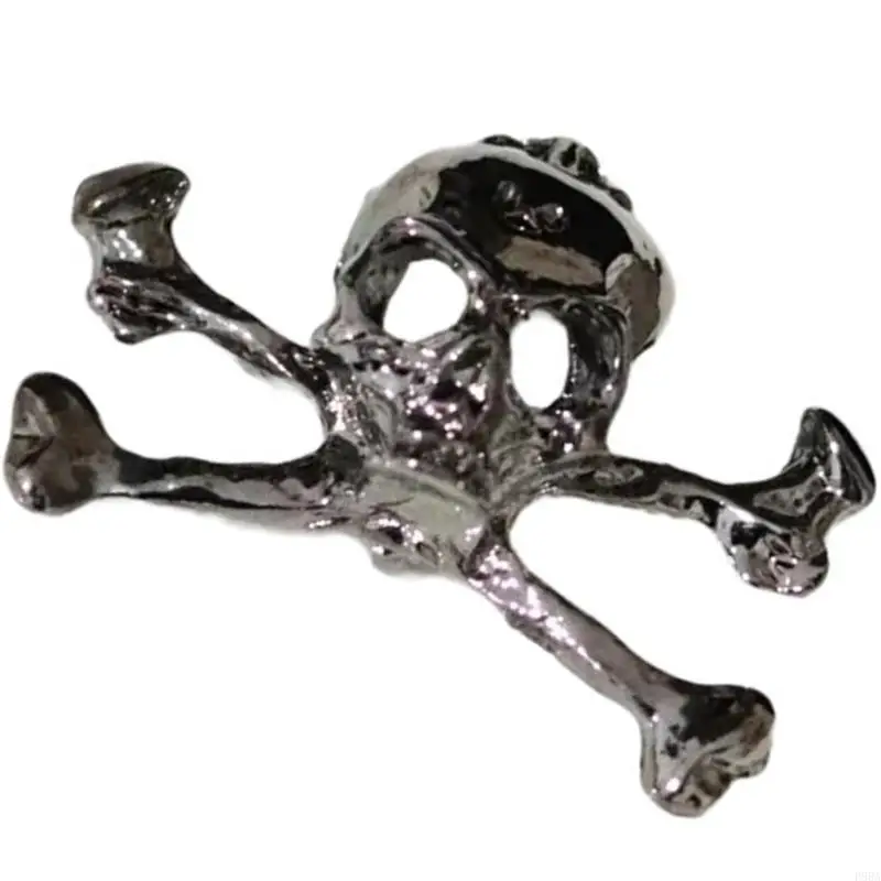 

P88A Punk Skull Brooches Pin Halloween Costume Jewelry for Men Women