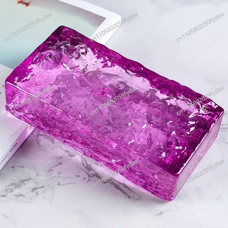 Glass Brick Bubble Brick Frosted Solid Crystal Tile Colorful Transparent Square Bar Partition Wall Tiles - view 4