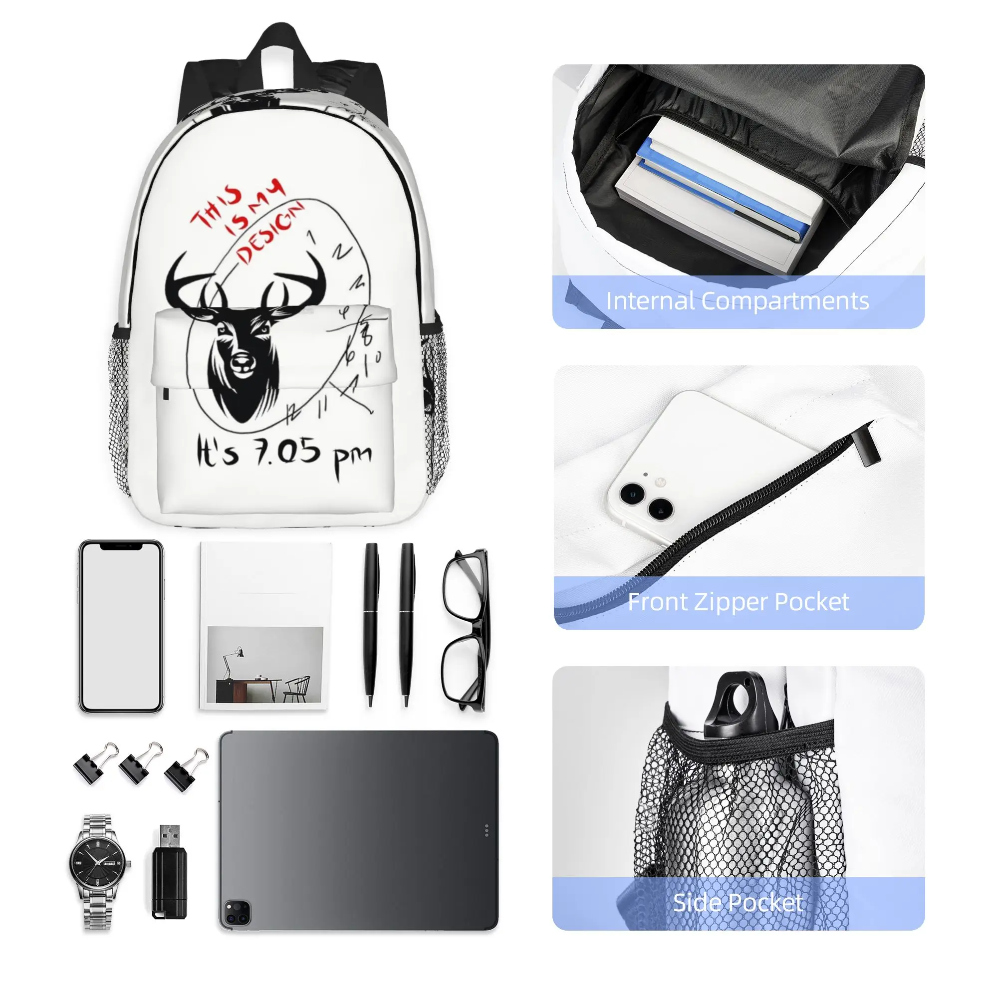 Hannibal Mads Mikkelsen Backpack Hot Sale Daypack Large Capacity Boys Girls BookBag Shoulder Bags for Men Women School Bag
