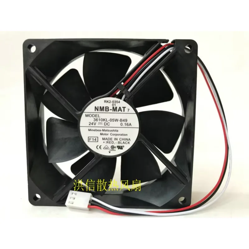 

Ltsf For NMB 3610KL-05W-B49 F14 DC 24V 0.16A 90x90x25mm 3-Wire Server Cooling Fan 9cm