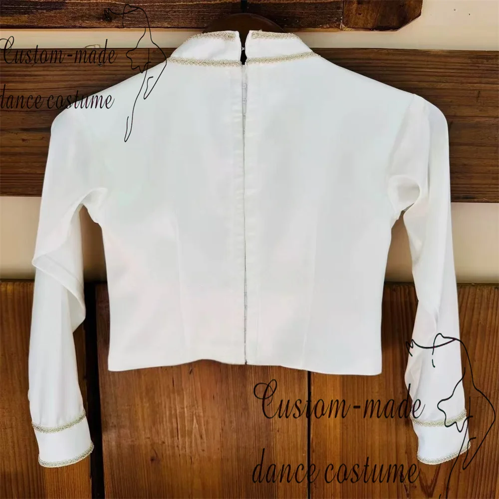 Paquita ชุดบัลเล่ต์ Nutcracker ชายรูปแบบส่วนตัวที่กําหนดเองทองคําขาวตกแต่ง Officer การแข่งขันชุด