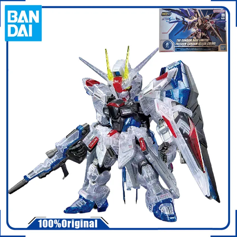 

[In stock] Bandai MGSD THE GUNDAM BASE ZGMF-X10A Freedom Gundam Color Transparent Finished Anime Action Figures Model Give Gift