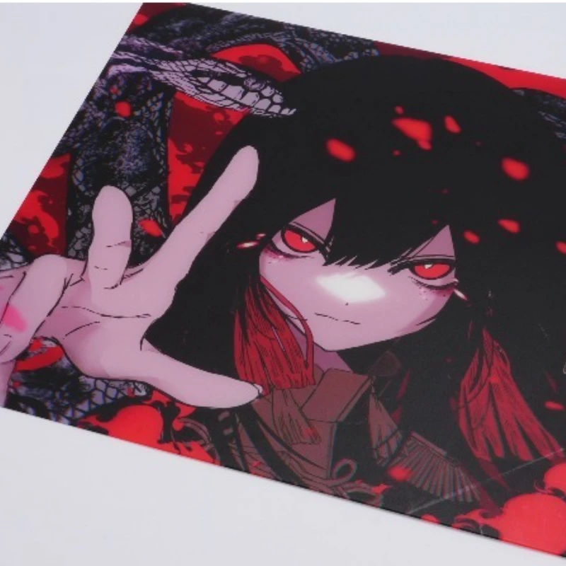 AbyssGaming Red Jade Mouse Pad Smooth Tempered Glass Desk Pad  Anime Characters  Large Mat FPS E-sports Gaming Mouse Pad Gift