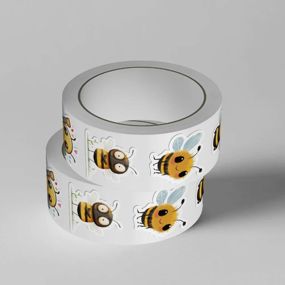 500Pcs/roll Bee Stickers Teacher Reward Stickers Cute Animal Stickers School Supplies Incentives Roll Sticker - view 3