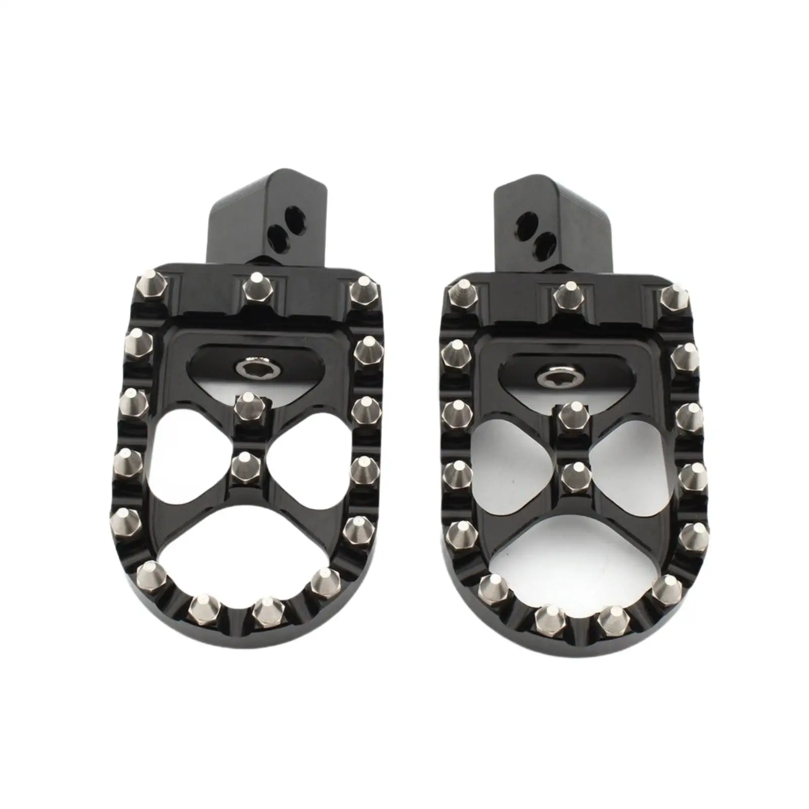 Front Footpeg with Traction Pins | Broad surface Design, Electroplated, Aluminum