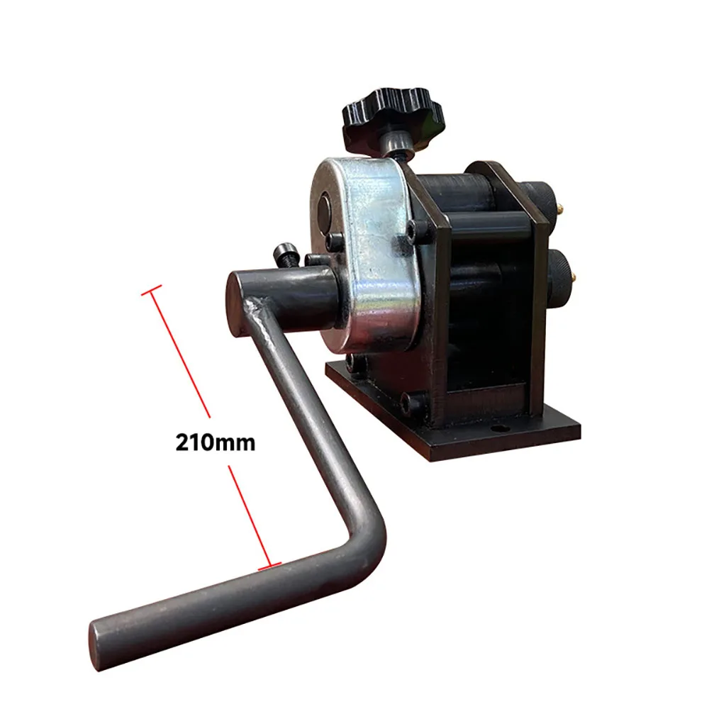 

Manual Gear Drive Bending Machine Plate Steel Metal Ring Roller Bender Hand-Cranking Curved Arc Rolling Machinery