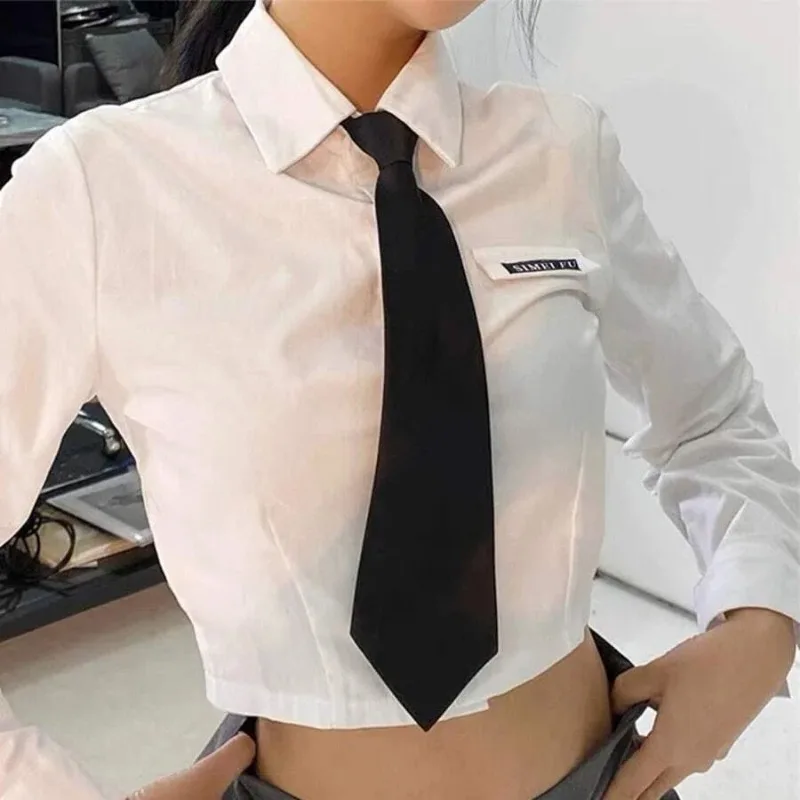 

8cm Men's and Women's Lazy Zipper Solid Color Military Training Tie 9cm Polyester Silk Matte Tie