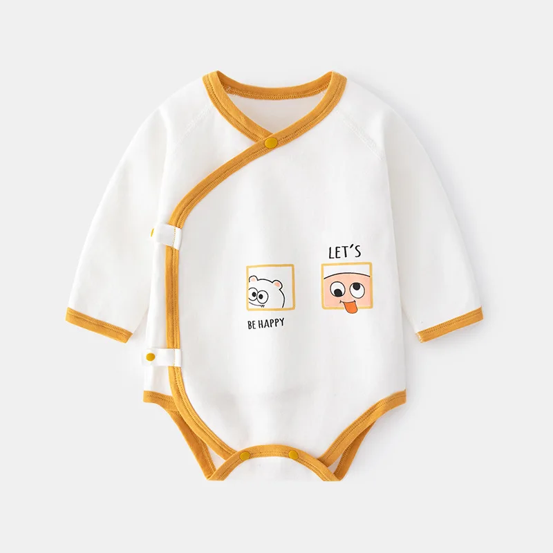 Baby Long Sleeved Romper Pure Cotton Newborn Bodysuit Print Infant One Piece Outfits Toddler Jumpsuit 1-18 Months Kids Clothes