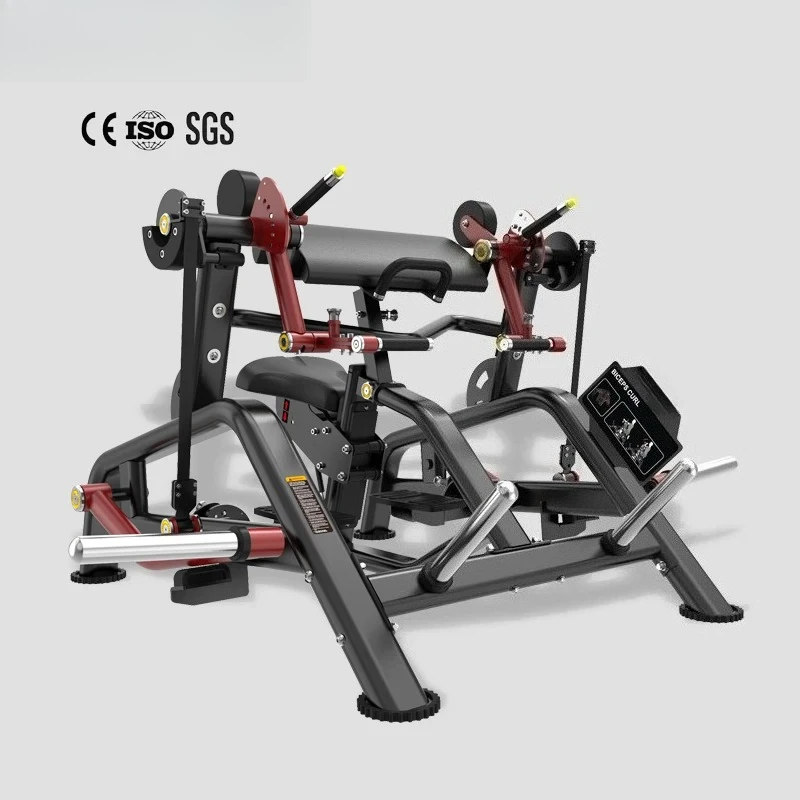 High Quality Commercial Gym Equipment Plate Loaded Machine Three Angles Biceps Curl Machine for  Gym Exercise