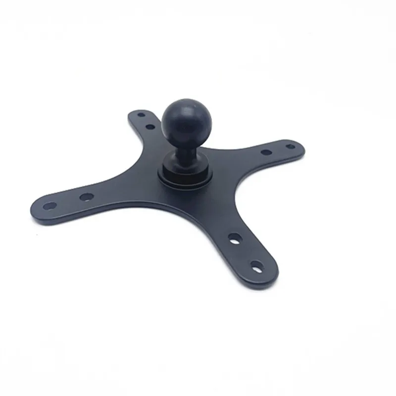 Tragbare Monitor-Montagehalterungsplatte VESA mit 1-Zoll-Kugel auf 100 x 100 mm 75 x 75 mm Basis-Set, Wandhalterung