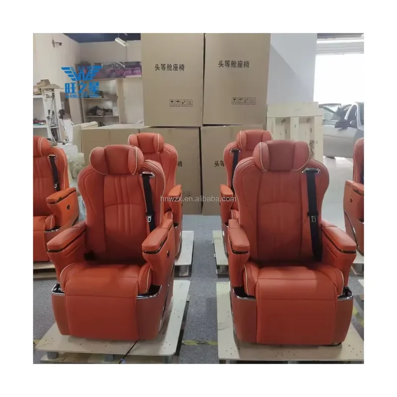 For Commercial Vehicle Vip Captain Van Leather Car Seat Auto Seat for Alphard HiaceVellfire Sprinter V-ClassVito