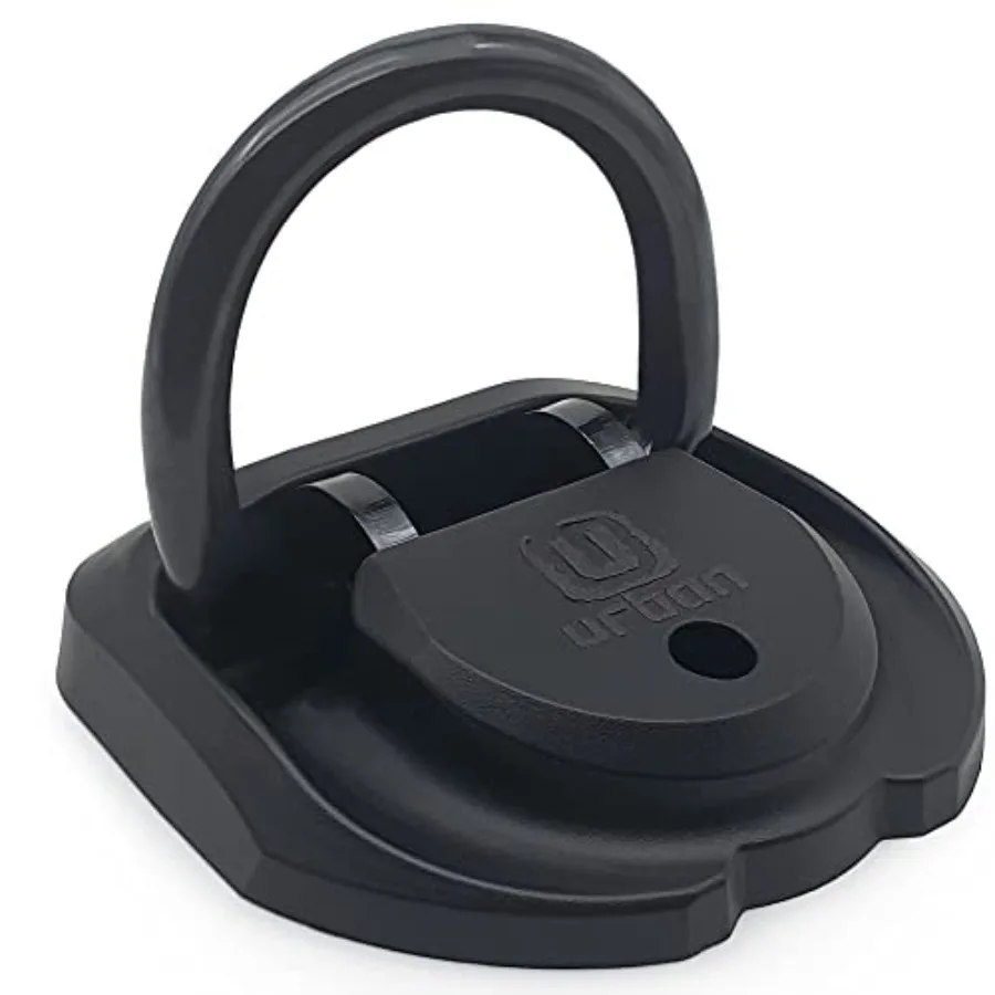 

UR55 Tested High Security Ground Anchor for Motorcycle 14 Hardened Steel Ring with Foldable Design 4 Expansion Bolts Heavy Duty