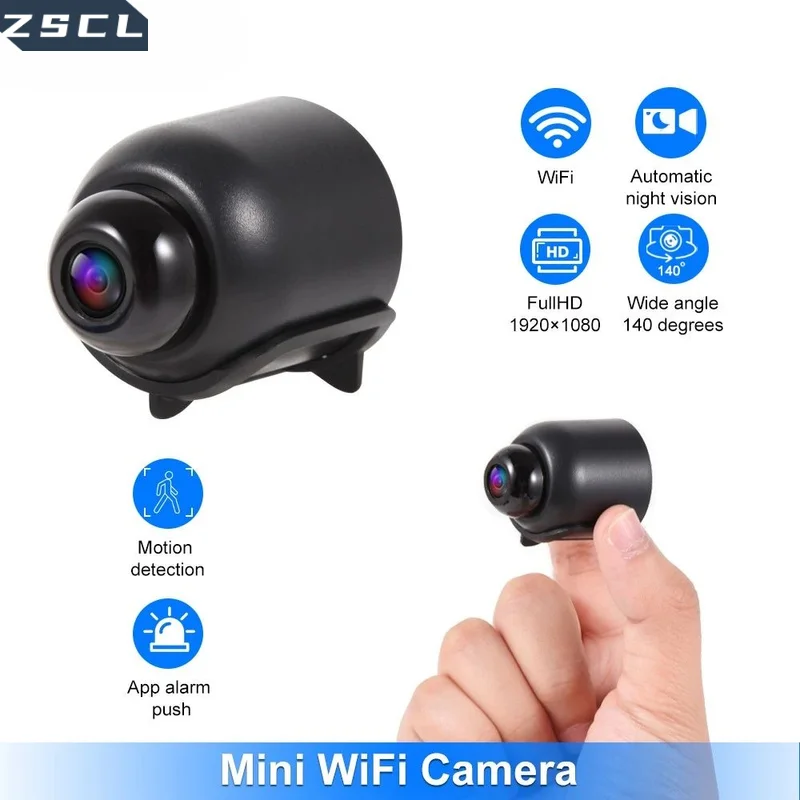 

New FHD 1080P Mini WiFi Camera Night Vision Motion Detection Video Camera Home Security Camcorder Surveillance Baby Monitor