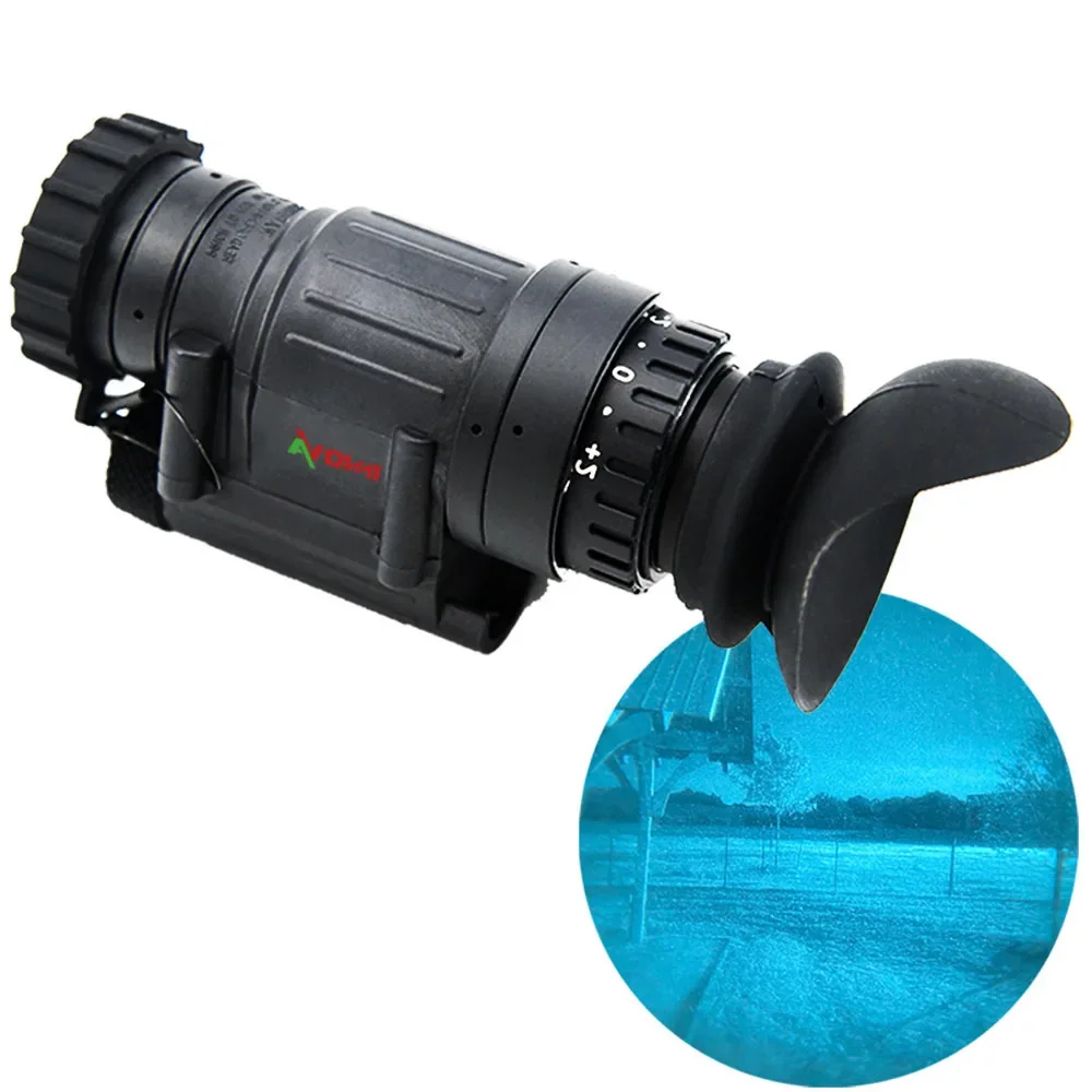 Excellent Quality Pocket-Sized Design Helmet-Mounted FOM 1600 Green Phosphor Night Vision Monocular PVS-14