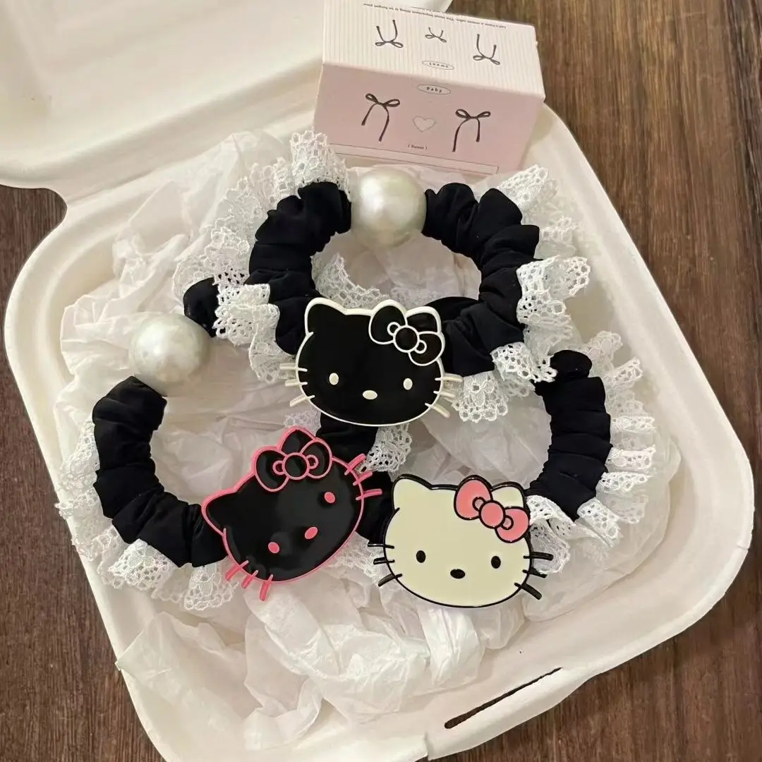 

Повязка на голову Hello Kitty, повязка на голову с героями аниме, мультфильм Sanrio, круглая повязка на голову с котенком, женские повязки для волос, Детские аксессуары для волос, подарок